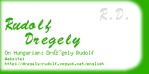 rudolf dregely business card